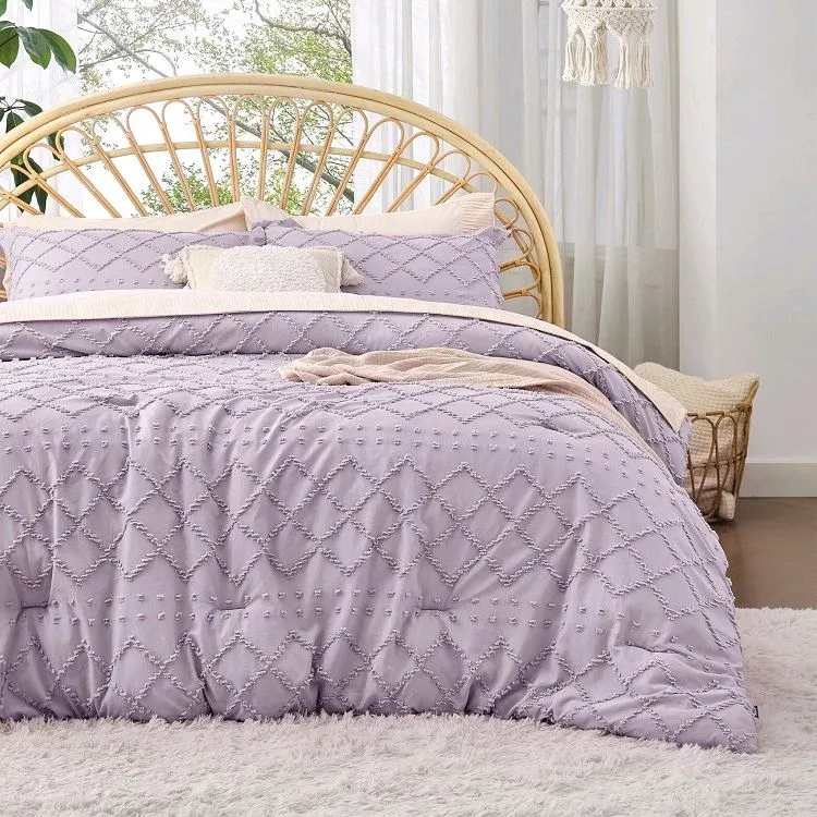 Diamond Clip Jacquard Comforter Set